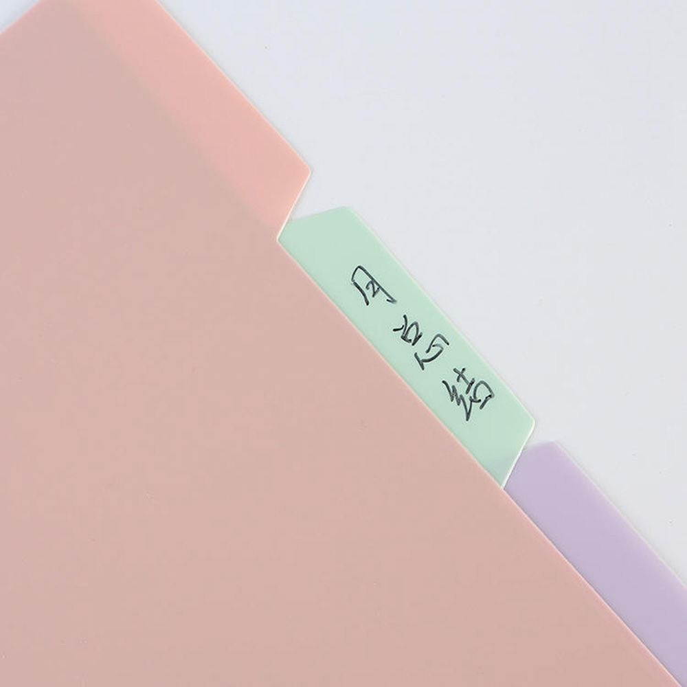 4 Tab phân loại chỉ mục kết dính bằng nhựa chia màu bảo vệ trang giấy