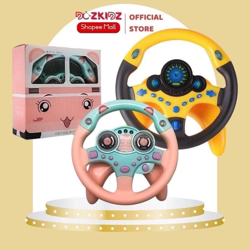 Đồ chơi vô lăng ôTô cho bé, kèm hình âm thanh vui nhộn
