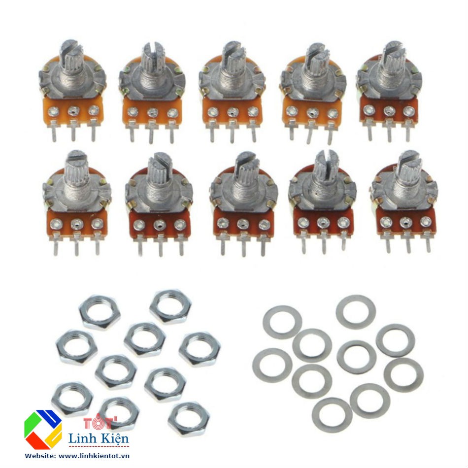 Bộ 5 Chiết Áp WH148 B10K - 3 Chân