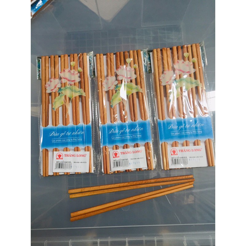 Đũa gỗ sao đá Thăng Long  (1 vỉ 10 đôi)