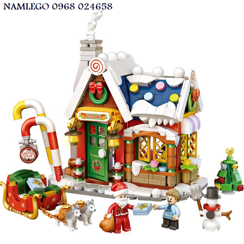 Đồ chơi lắp ráp mô hình Ngôi nhà Giáng sinh LOZ 1223