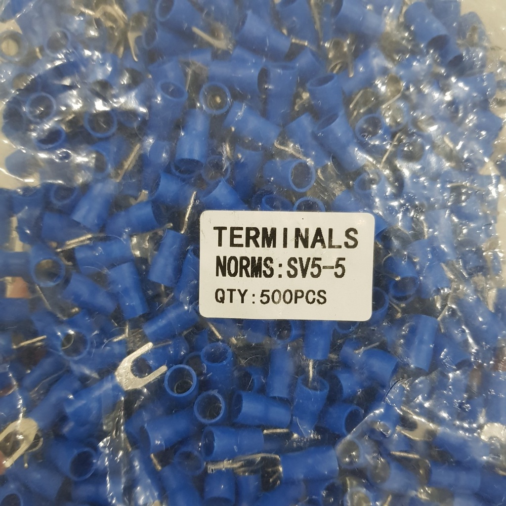 500 Đầu cos chữ Y SV5.5-5, cốt chẻ 5.5-5, đầu cos dây điện, y5.5-5