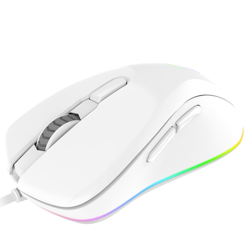 Chuột Gaming Dareu EM908 WHITE (ARTIC/ Led RGB/ Bravo Sensor) - Chuột EM908 màu trắng