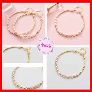 [Bạc 925] [L08] Lắc tay bạc 925 Ngọc trai nhân tạo sang trọng