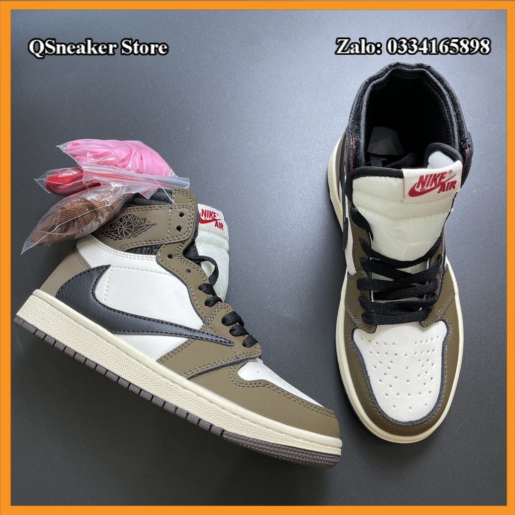 ✔️ Giày Jordan 1 High Travis Scott Cao Full Box Phụ Kiện ✔️