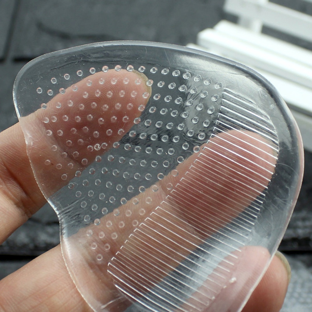 Bộ 2 Miếng Đệm Gel Lót Giày Cao Gót Trong Suốt Co Giãn Chống Trượt