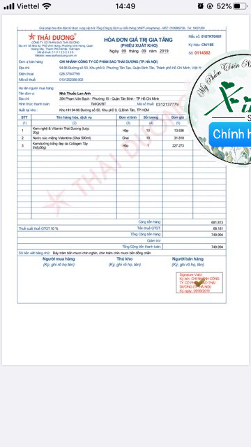 Kem nghệ thái dương  hàng chính hãng sao thái dương
