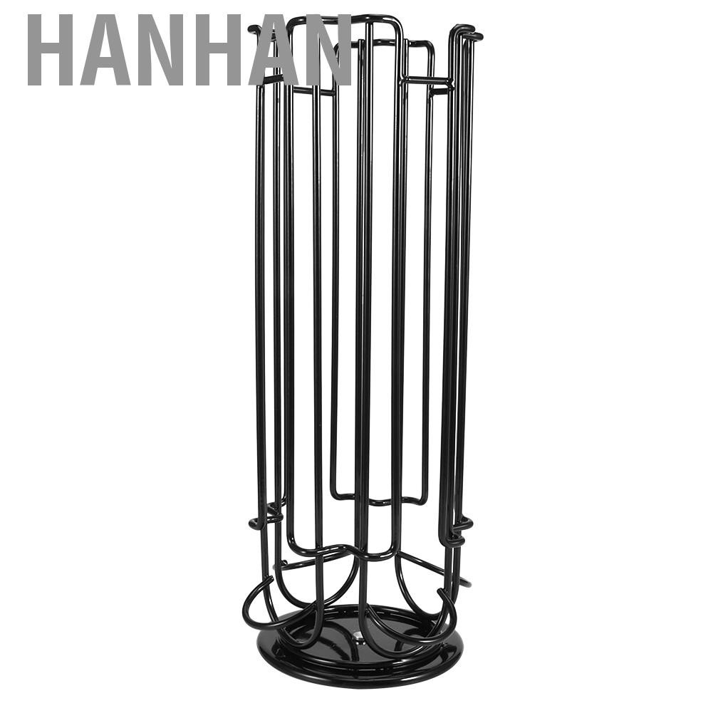 HANHAN Rotating Capsule Stand Coffee Pods Storage Shelf Rack Hol