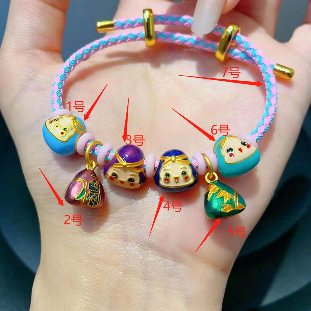 Phụ Kiện Cát Vàng Zongzi Tàu Thuyền Rồng Màu Sắc Mạnh Mẽ Bảo Quản Trang Sức Phong Cách Trung Quốc Bảo Quản Mạnh Mẽ Không Gây Dị Ứng diy Phụ Kiện Hạt Cườm Nhiều Màu Sắc Dùng Trang Trí