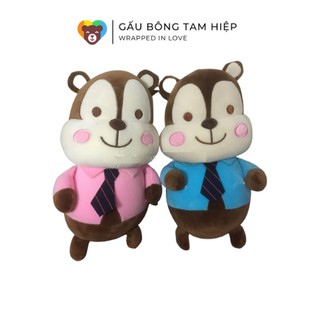 Sóc bông 30cm💝FREESHIP🍅Gấu bông Thú bông ngộ nghĩnh đáng yêu Chất liệu vải cao cấp mềm min nhồi bông gòn sạch an toàn