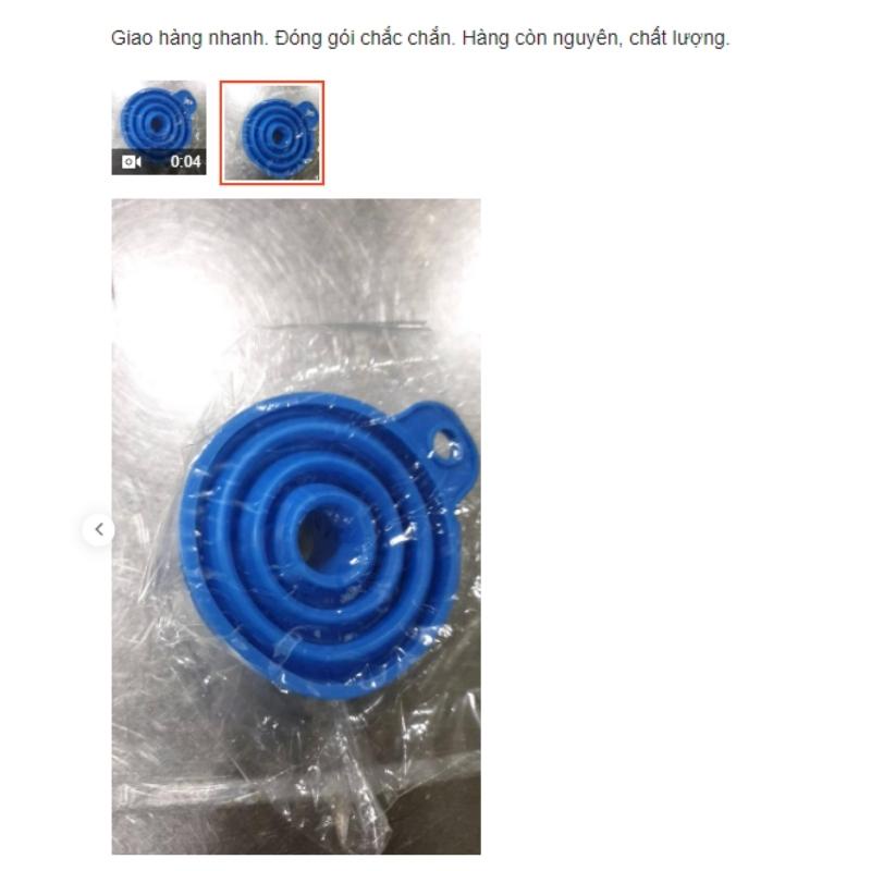 Phễu silicon gấp gọn Dụng cụ chiêt chất lỏng tiện dụng