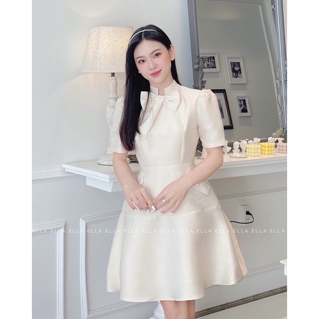 ELLA - Váy nơ cổ tiểu thư thanh lịch Erica Dress