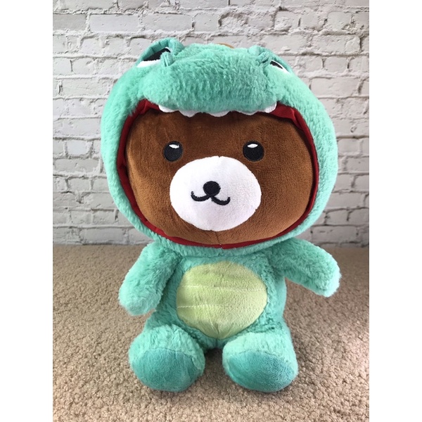 Gấu nâu cosplay khủng long cute