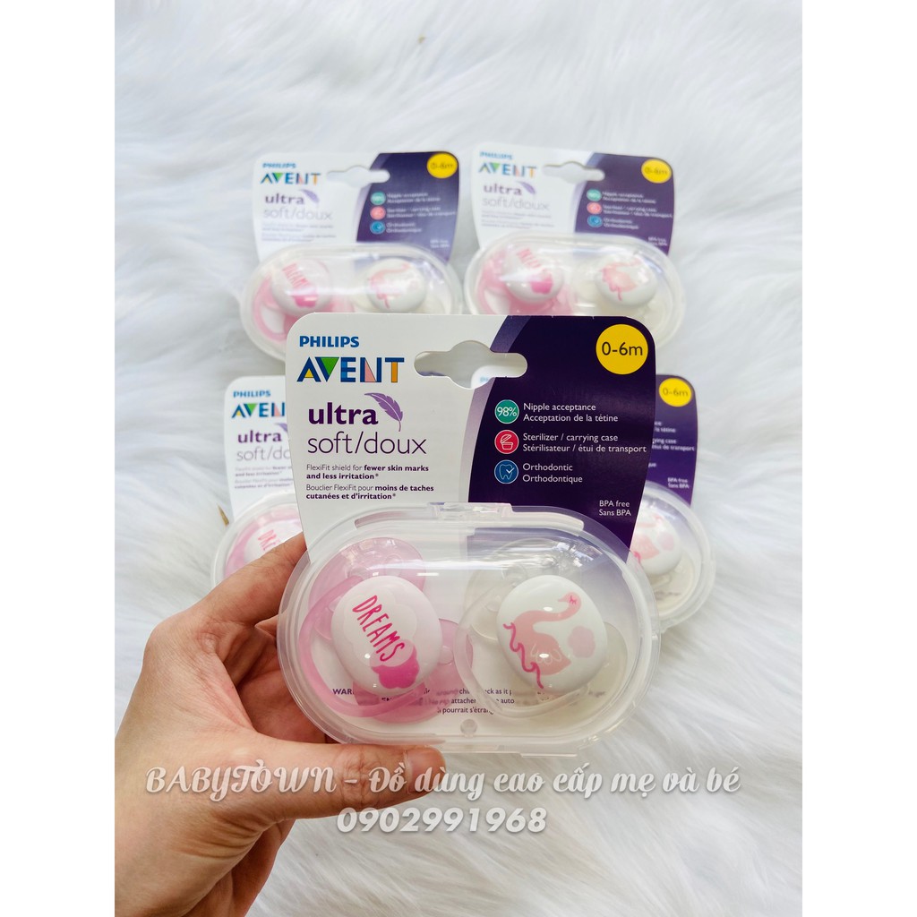 Ti giả/Ti ngậm Philips Avent Ultra Soft size 0-6m,6-18m