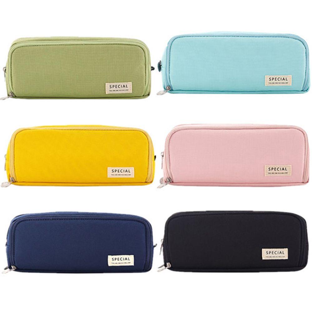 Túi Đựng Bút Bằng Vải Canvas Hai Mặt Sức Chứa Lớn