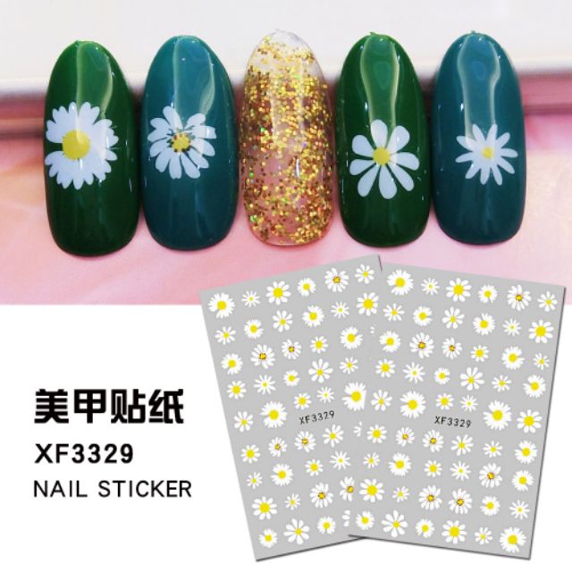 Hình dán sticker nail dán móng mẫu mới 2020