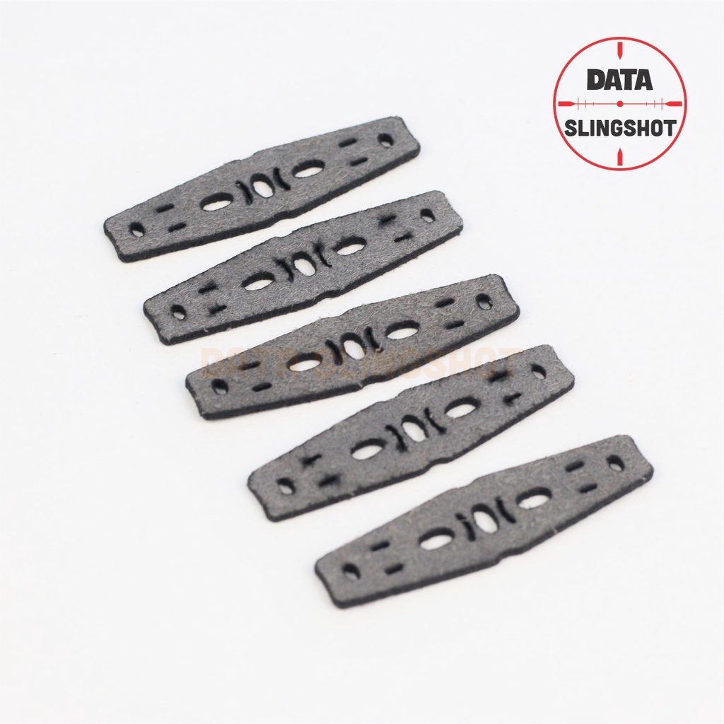 Miếng Da Ná Cao Su 3 Lỗ DT11 dùng cho bi 6.35 - 7mm chống trơn trượt hạn chế thấm nước có lỗ thoát gió - DATA SlingShot