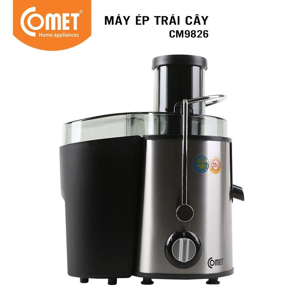 Máy Ép Trái Cây Ép Hoa Quả Comet CM9826 1.5L 400W - Hàng Chính Hãng (Bảo Hành 12 Tháng)