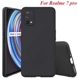 Ốp lưng Realme V3 / Realme 7 / Realme 7 Pro - Ốp lưng dẻo đen chất liệu cao cấp chống bám mồ hôi và bụi bẩn