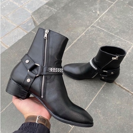 Giày nam Harness Boots kiểu dáng đường phố Hót Nhất
