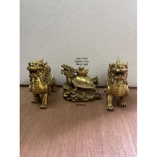 Combo long quy và tỳ hưu bằng đồng phong thuỷ