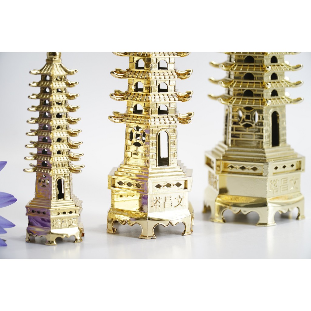 Tháp văn xương phong thủy mạ vàng cầu công danh - Nhiều cỡ | BigBuy360 - bigbuy360.vn