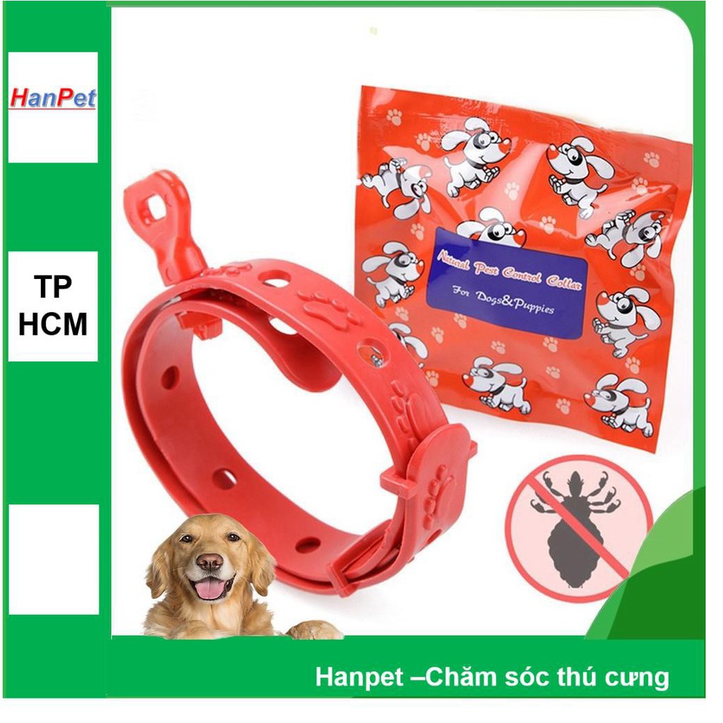 HN - Vòng chống rận Hanpet 19k chống ve bọ chét hiệu quả 4 tháng cho chó mèo thú cưng vòng đeo cổ chống ve rận