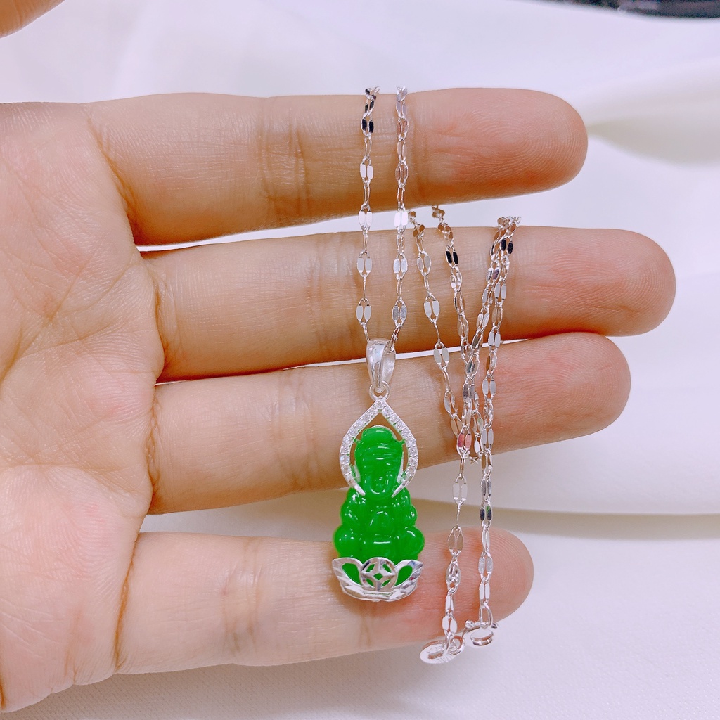 Dây chuyền nữ bạc ta mặt phật LINH MIU SILVER