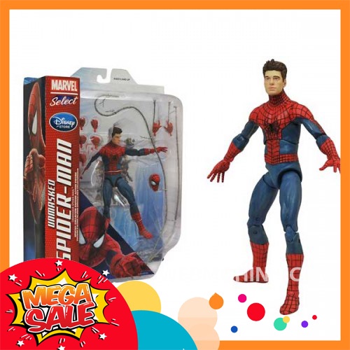 Mô Hình Người Nhện Spider-Man Marvel Select Có Thể Thay Mặt - Fullbox