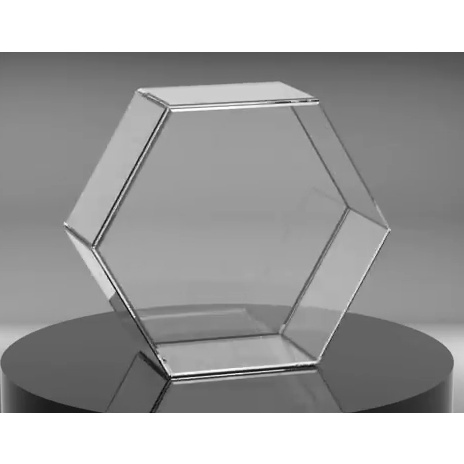 Bình thủy tinh terrarium tiểu cảnh bán cạn đa giác mẫu A6