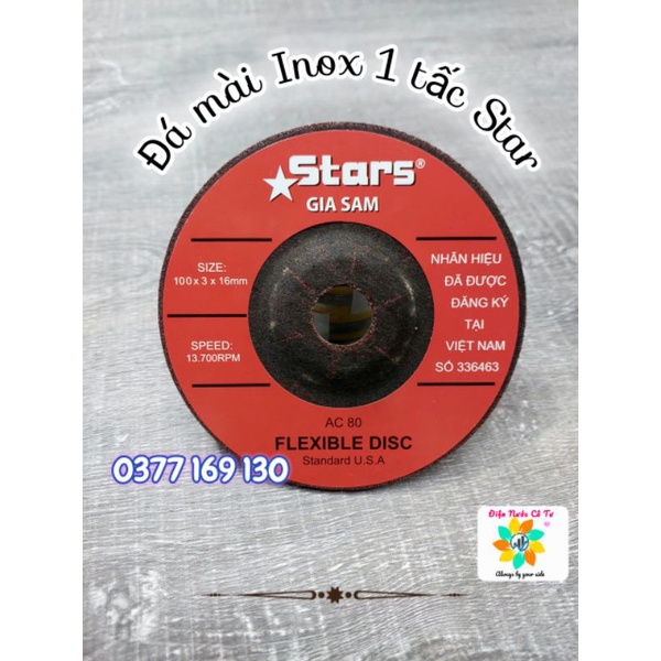 Đá mài Inox Stars 103x2x16mm