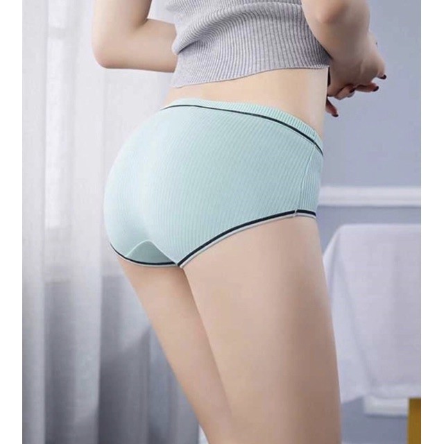Quần Lót Cotton SAM SAM Gân Tăm Hàng Cao Cấp Co Giãn 4 Chiều Free Size từ 40kg tới 60kg