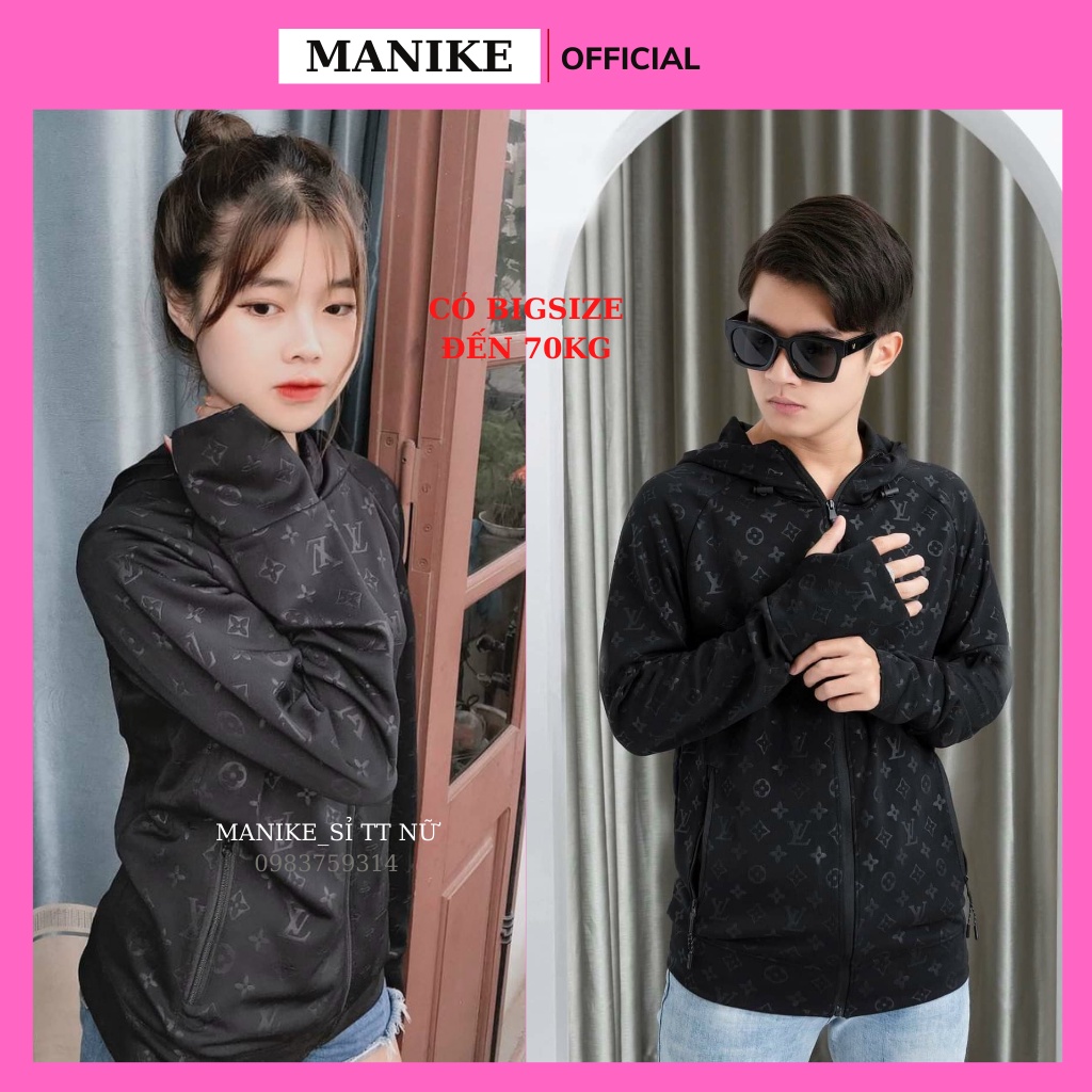 Áo Chống Nắng Nam Nữ Manike Chống Tia UV Áo Khoác Nắng Chất Umi Cao Cấp Hình L_V