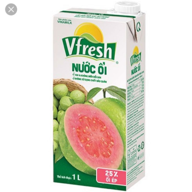 Nước ép trái cây Vfresh 1L các loại date mới