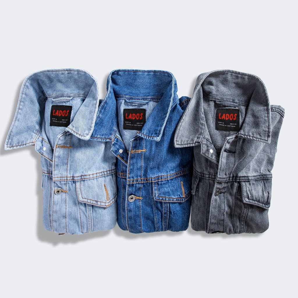 áo khoác jeans nam cưc đẹp- áo khoác demin basic dễ mặc - màu sắc thời trang [hình thật]