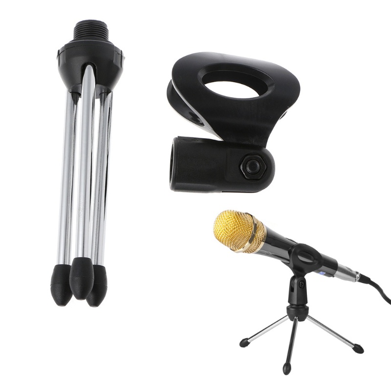 Giá Đỡ Micro Để Bàn Hình Tam Giác Bằng Sắt Chống Sốc Tiện Dụng