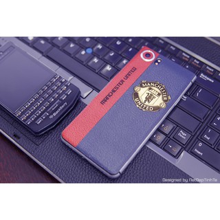 [ Hot_Sale ] Miếng dán da skin BlackBerry Keyone - 2 sọc ghép logo MU - D09,D17