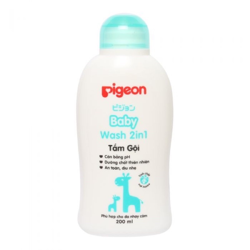 Sữa Tắm Gội Toàn Thân Cho Bé Pigeon Baby Wash 2in1 700ml /200ml