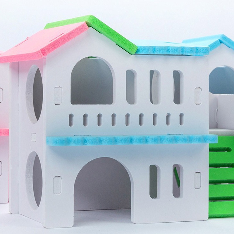 Nhà Đồ Chơi Nhiều Màu Sắc Dùng Làm Chỗ Trốn Cho Chuột Hamster