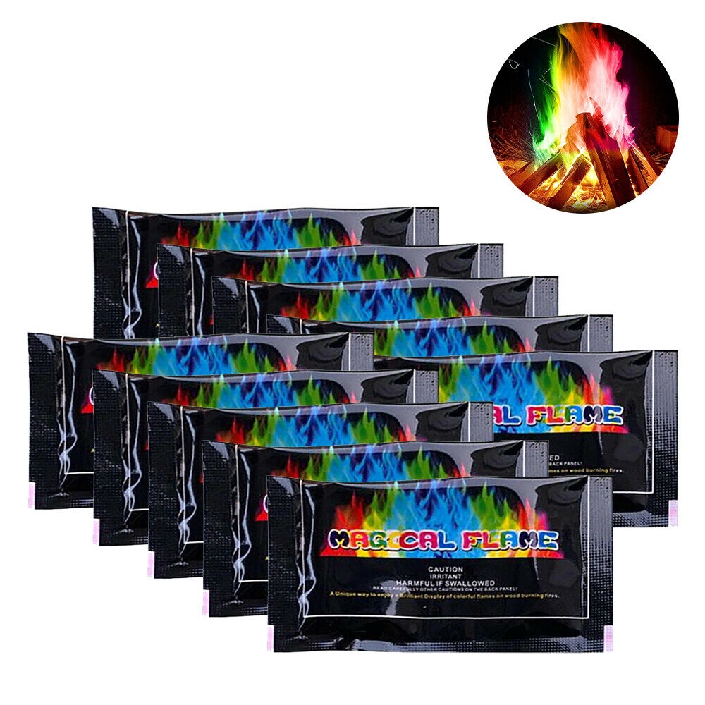 1 hộp 10g bột tạo lửa ma thuật nhiều màu sắc dùng cho các bữa tiệc