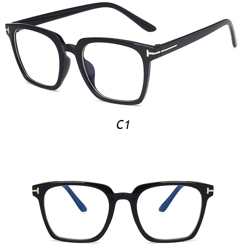 Mắt Kính Chống Ánh Sáng Xanh Gọng Vuông Thời Trang Phong Cách Hàn Quốc
