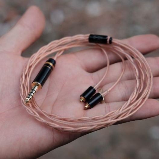 Cáp nâng cấp tai nghe dây đồng tinh khiết 7N OCC Litz Cryo 23awg.