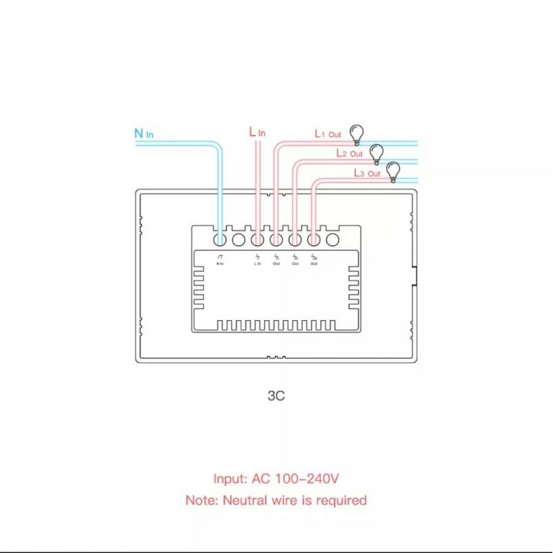 Công tắc điều khiển từ xa wifi 3G 4G Sonoff T0 T1 cảm ứng cao cấp