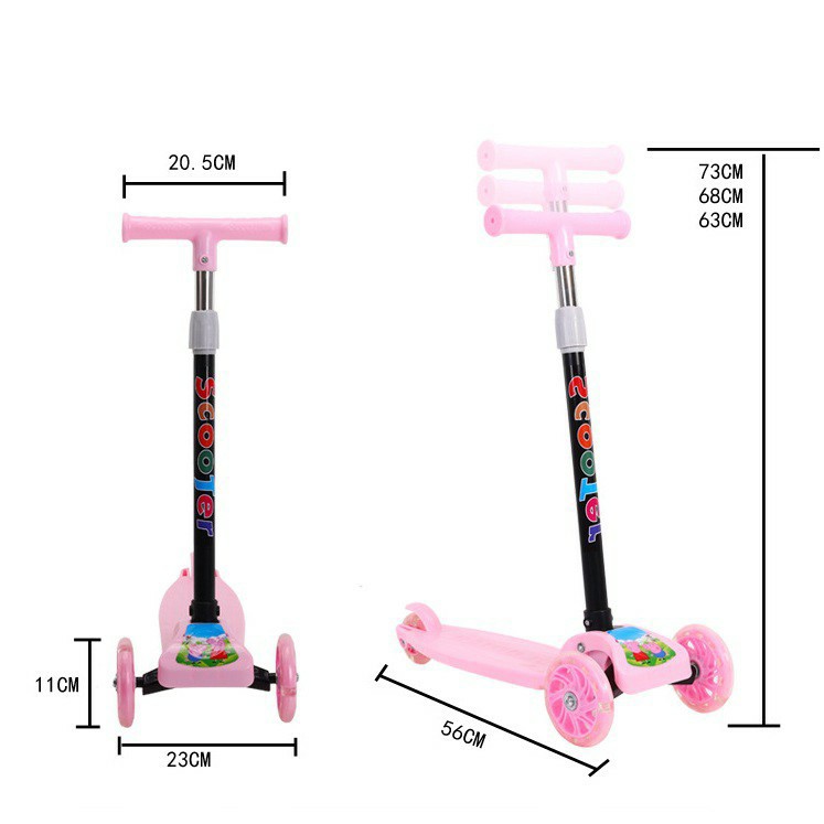 Xe Trượt Scooter 3 Bánh Có Đèn Led  Phát Sáng Cho Bé