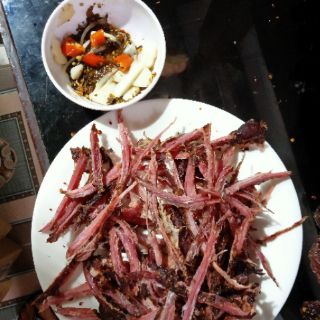 Thịt sấy gác bếp