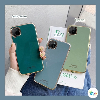 🌈Cổ Phiếu Sẵn Sàng💝 Ốp Điện Thoại Silicon Dẻo Mạ Màu Xanh Lá Ngọc 6D Cho Samsung Galaxy A52 A72 A32 5G S20 FE M51 A21s A11 A31 A71 A51 M11 A21 A01
