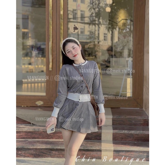 Bộ váy len sịn🎀Freeship🎀kèm ảnh thật video