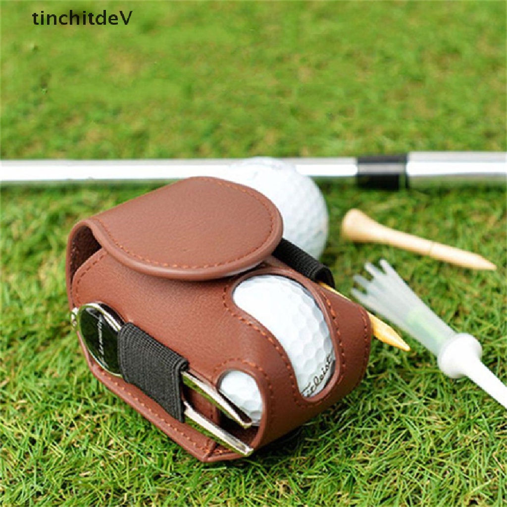Túi Da PU Đeo Hông Đựng Bóng Golf Mini Tiện Dụng