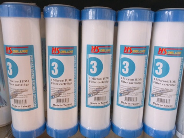 Combo 3 lõi lọc nước treo tường số 1 2 3 chính hãng 100%