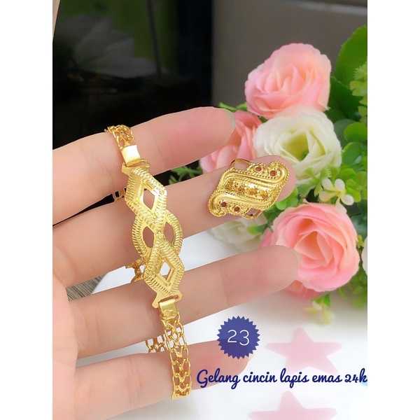 Vòng Tay Mạ Vàng 24k Thiết Kế Độc Đáo 220422